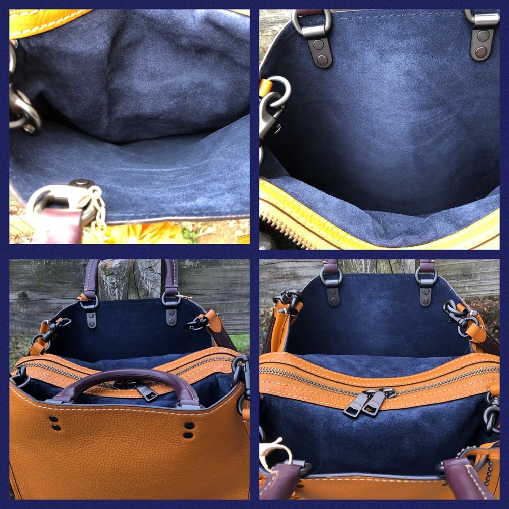 Coach Rogue 1941 Leather Butterscotch Mustard Bag - Picture 3 of 6